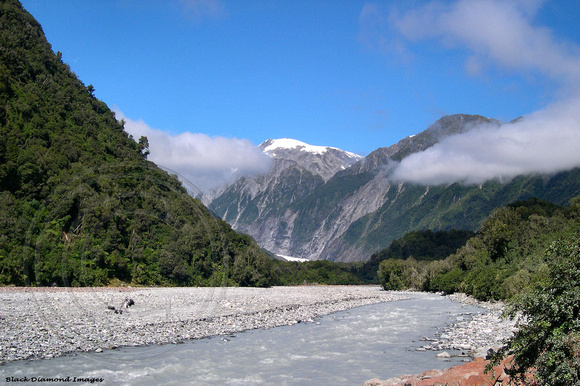 Waiho River Franz Joseph Glacier, South Island New Zealand