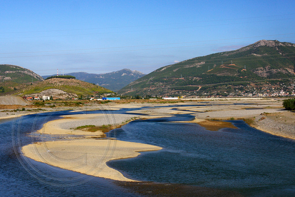 Albanian River Scene on way to Tirana