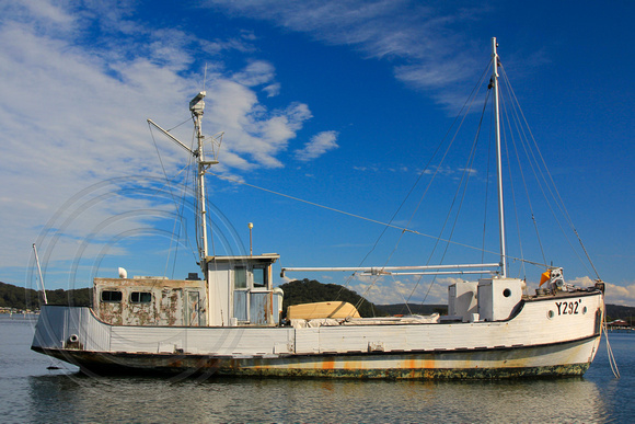 Y292 - HMAS TORTOISE (Built 1945), Seen Here Moored in Riley's Bay, Ettalong, NSW, 20.5.2015