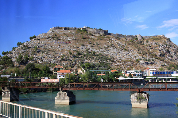 Railway Bridge over the Drin or Drini River - Shkodra, Albania