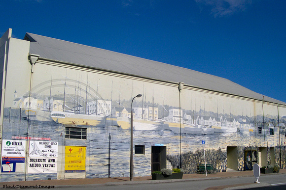 Mural, Hokitika Hall and 'I Site', West Coast South Island, New Zealand