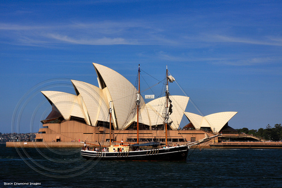 Sydney Opera House from The Park Hyatt Hotel, Dawes Point, Sydney