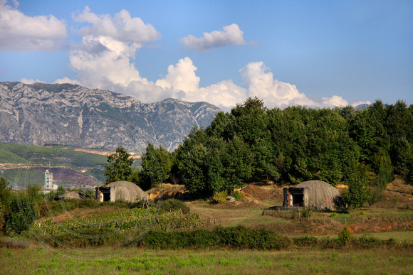 Machine Gun Bunkers on Road To Tirana