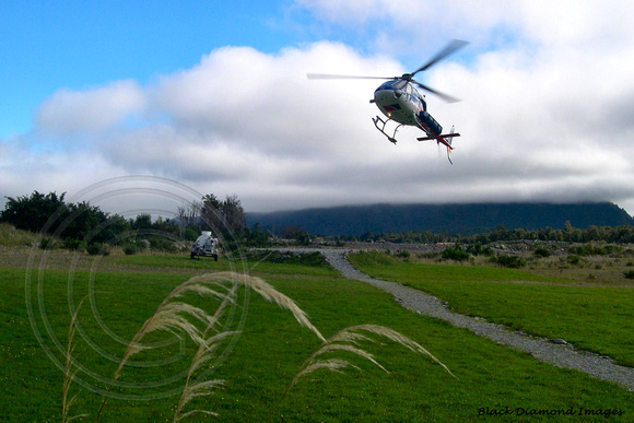 Helicopter, Franz Josef, Westland, New Zealand