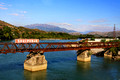 Railway Bridge over the Drin or Drini River - Albania